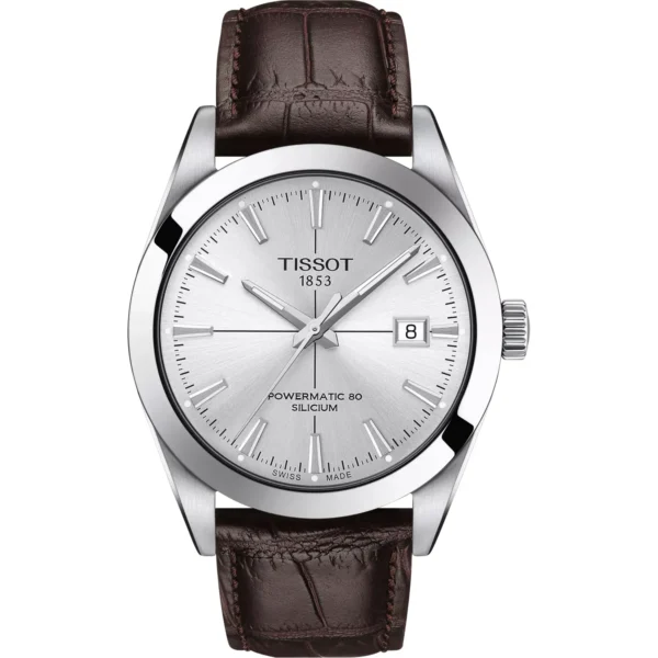 Zegarek męski Tissot Gentleman Powermatic 80 Silicium T127.407.16.031.01